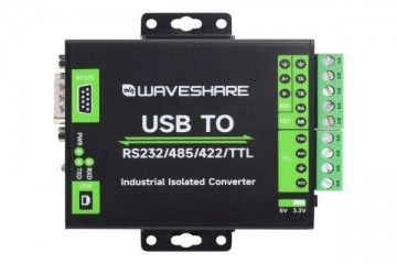  WAVESHARE FT232RNL USB TO RS232/485/422/TTL Interface Converter, Industrial Isolation, Waveshare 23996